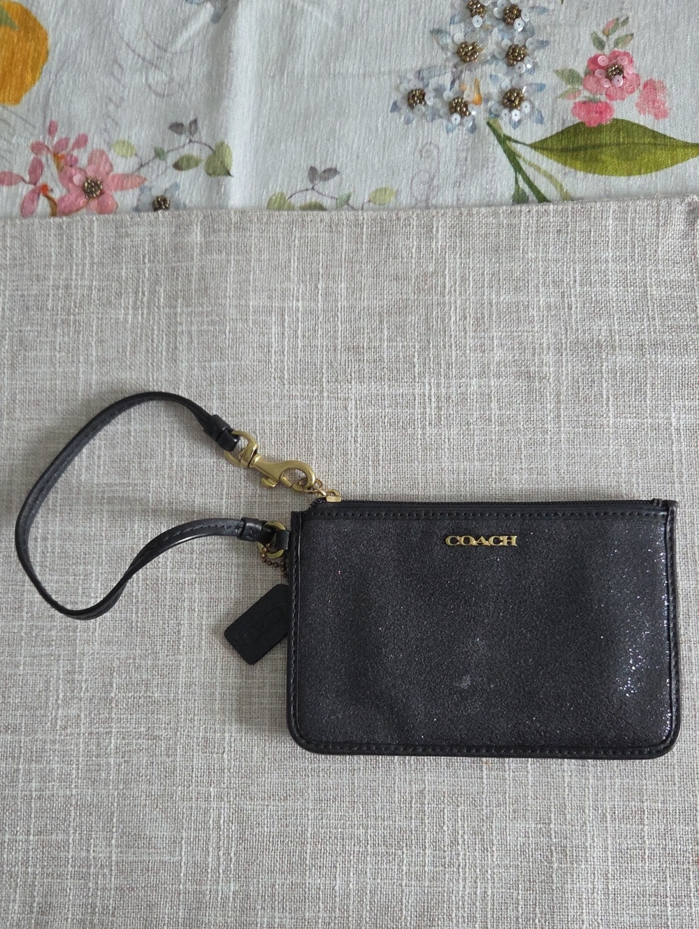 Coach Black Wristlet